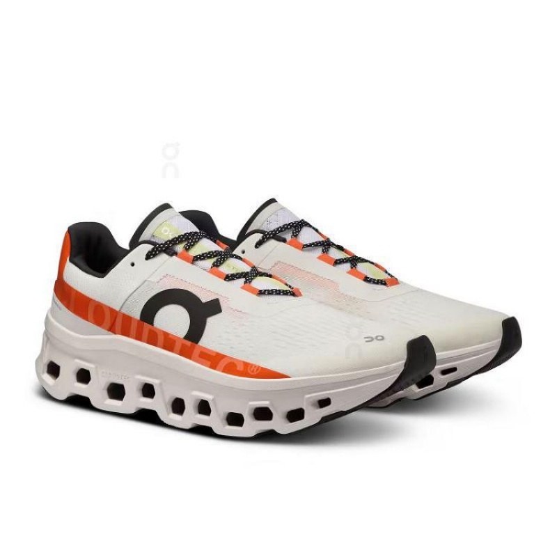 Beige / Orange On Cloud Cloudmonster Men's Running Shoes | On_IN8768