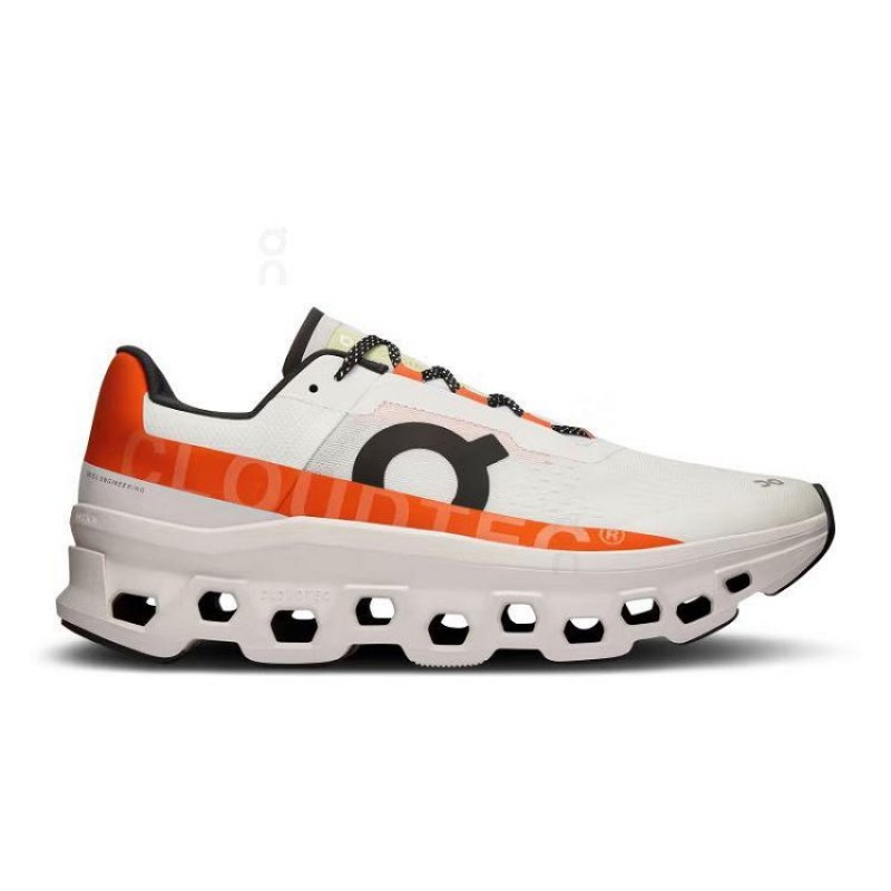 Beige / Orange On Cloud Cloudmonster Men\'s Running Shoes | On_IN8768