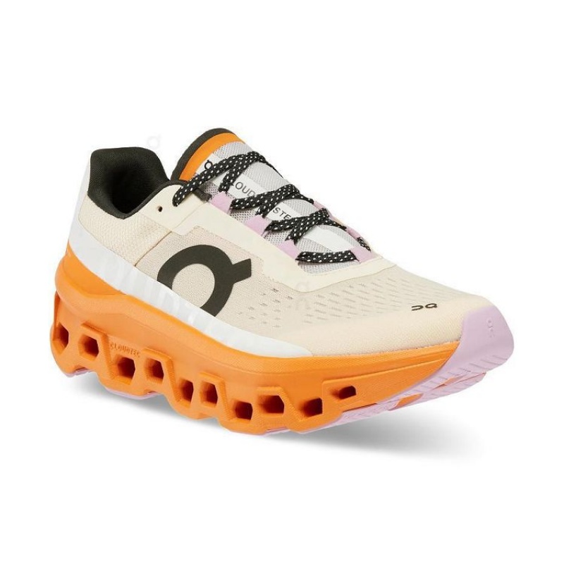 Beige / Orange On Cloud Cloudmonster Women's Running Shoes | On_IN8681