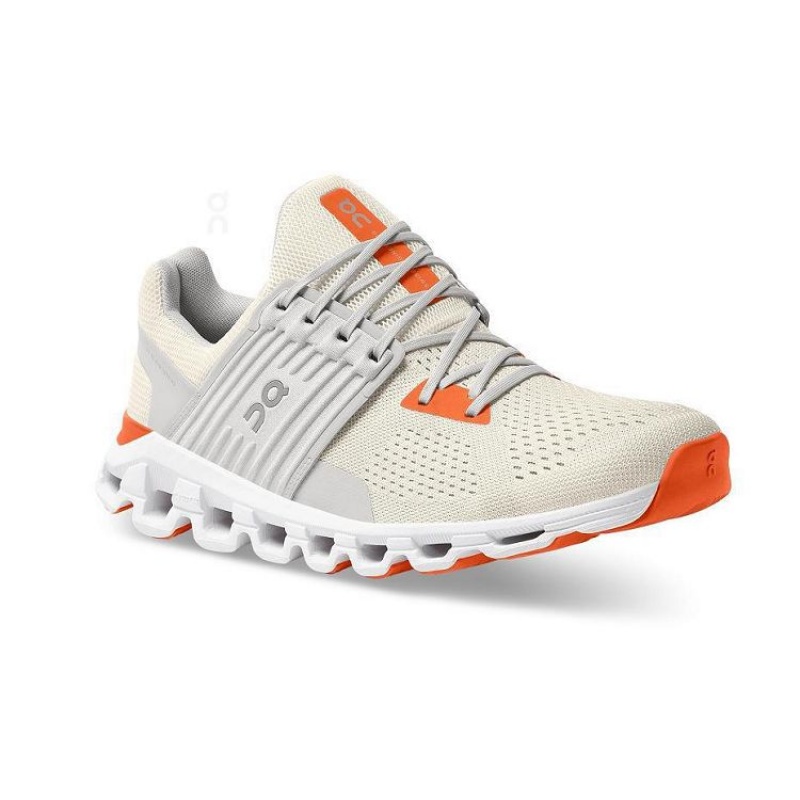 Beige / Orange On Cloud Cloudswift Men's Running Shoes | On_IN8719