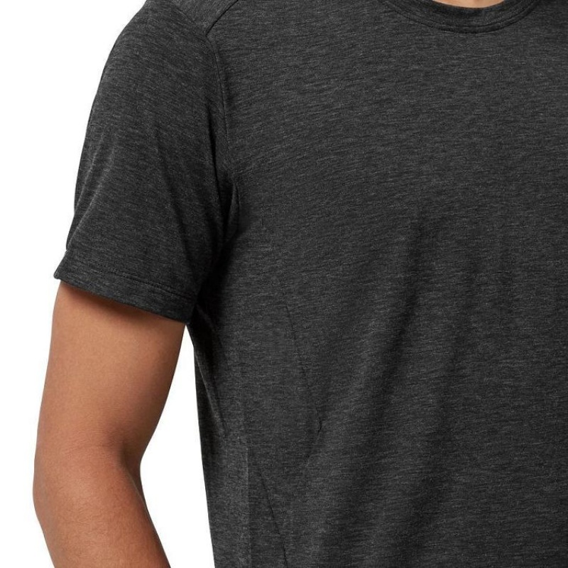 Black On Cloud Active-T Men's T Shirts | On_IN8352