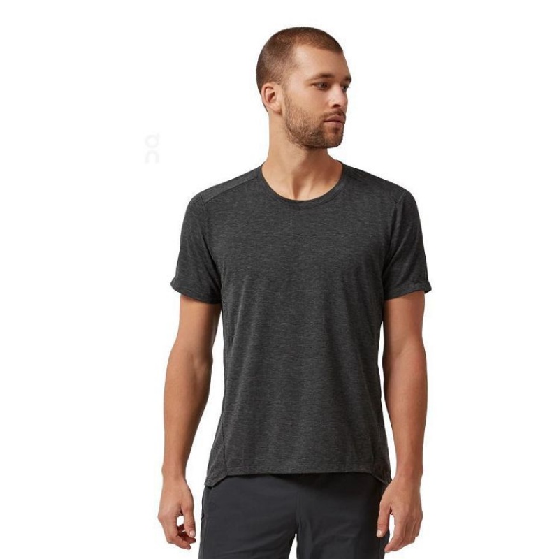 Black On Cloud Active-T Men\'s T Shirts | On_IN8352