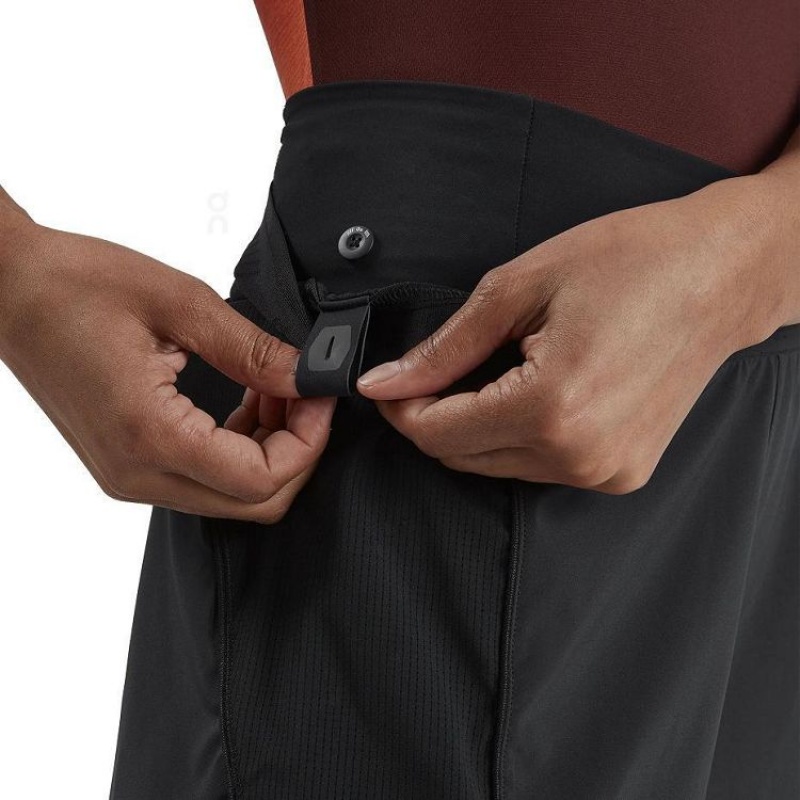 Black On Cloud Active Women's Shorts | On_IN8013