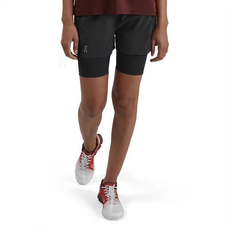 Black On Cloud Active Women's Shorts | On_IN8013