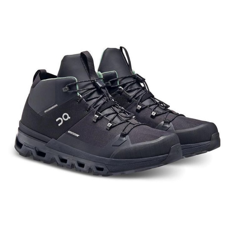 Black On Cloud Cloudtrax Waterproof Men's Hiking Boots | On_IN8371