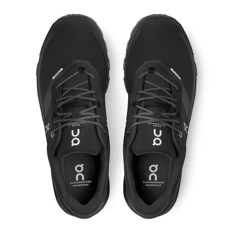 Black On Cloud Cloudventure Waterproof Men's Hiking Shoes | On_IN8176