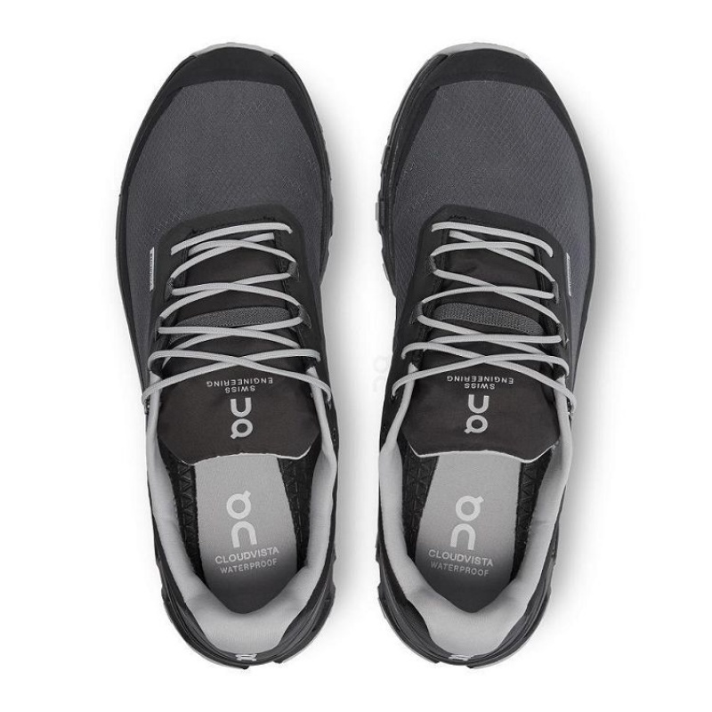 Black On Cloud Cloudvista Waterproof Men's Hiking Shoes | On_IN8679
