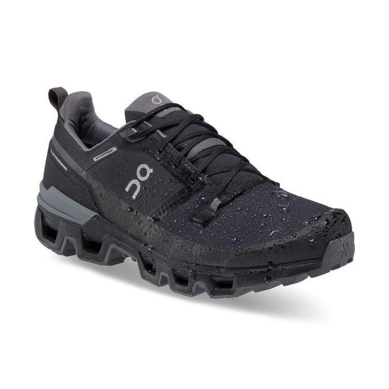 Black On Cloud Cloudwander Waterproof Men's Hiking Shoes | On_IN8554