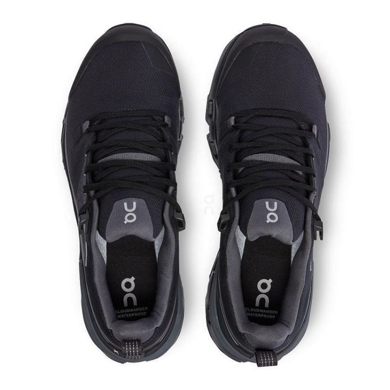 Black On Cloud Cloudwander Waterproof Women's Hiking Shoes | On_IN8887