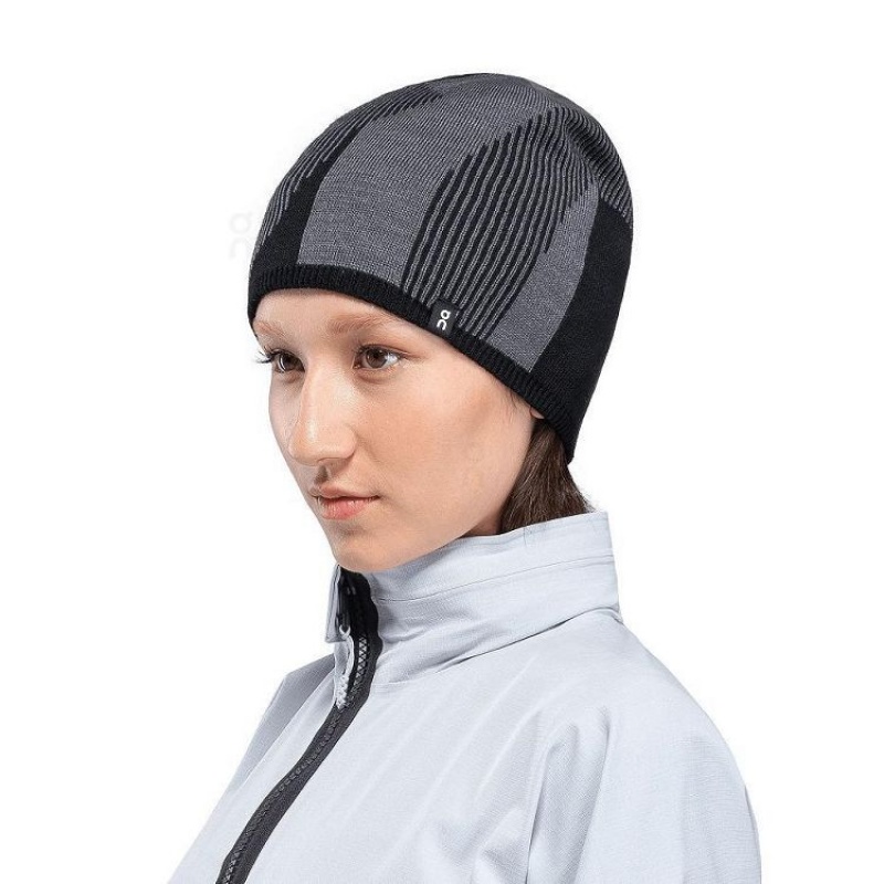 Black On Cloud Explorer Merino Women's Beanie | On_IN9132