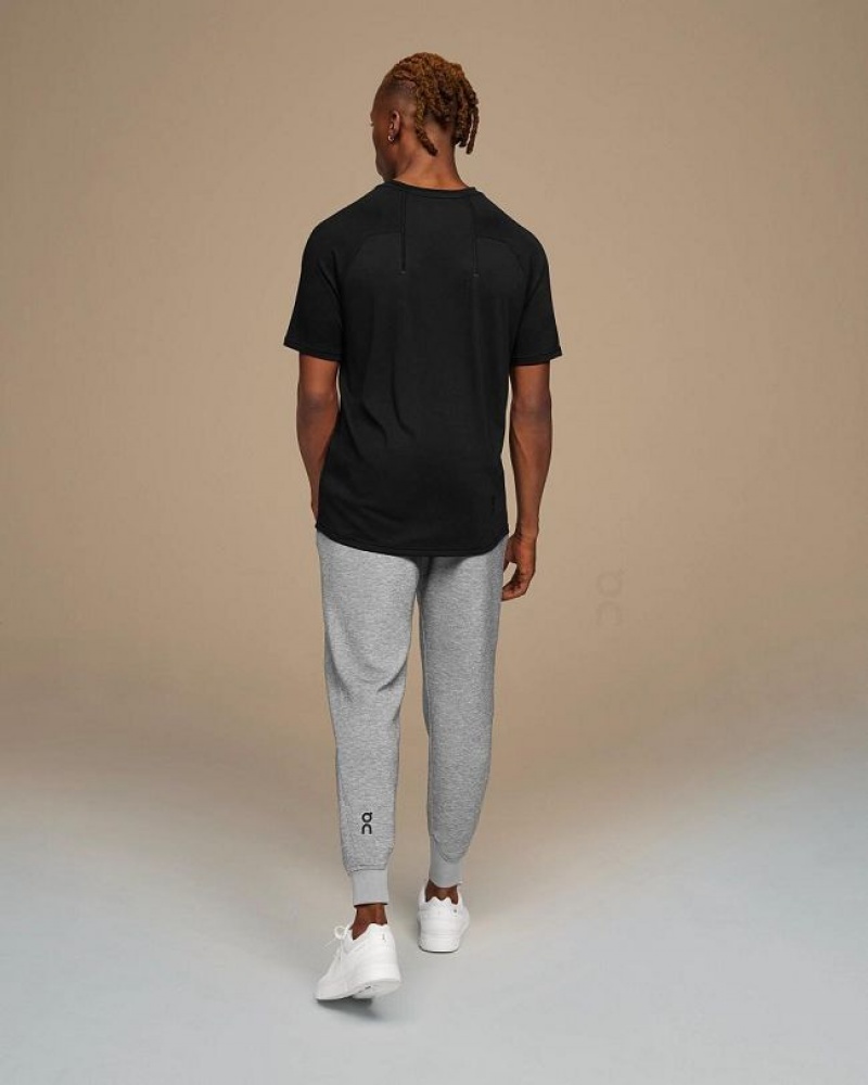 Black On Cloud Focus-T Men's T Shirts | On_IN8154