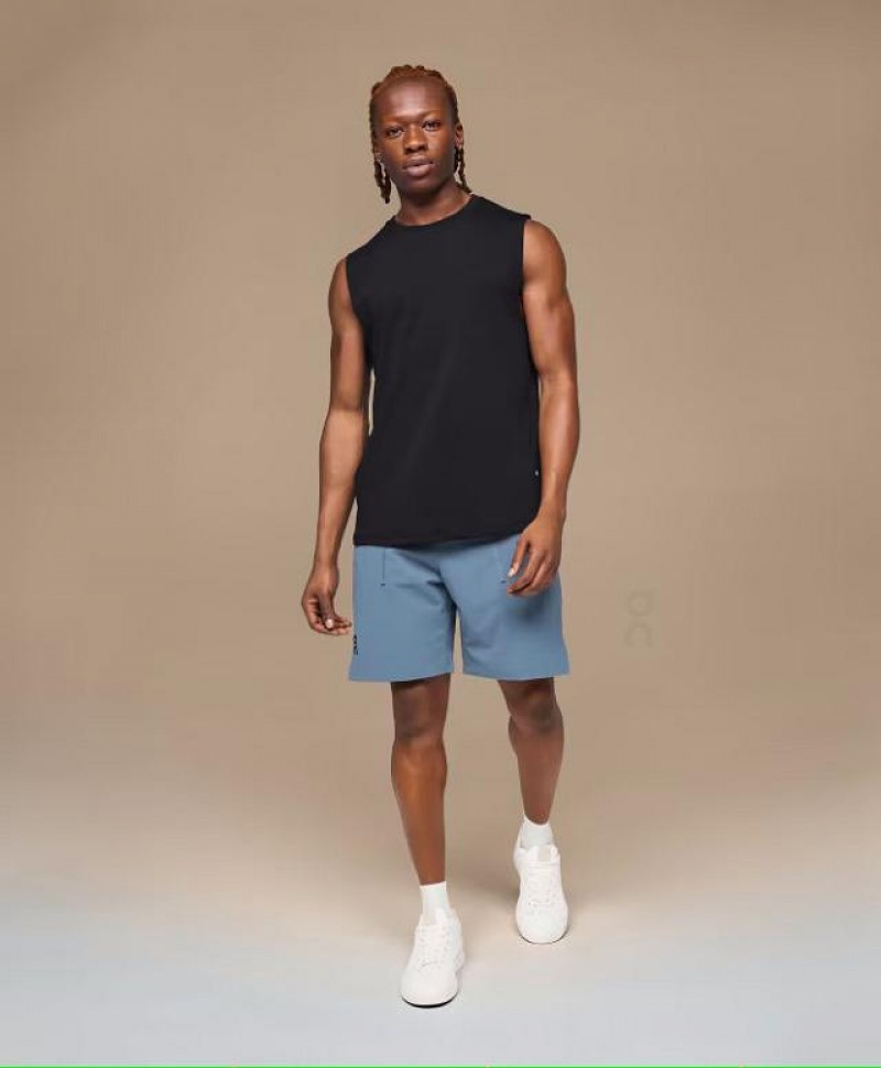 Black On Cloud Focus Men's Tank Tops | On_IN8943