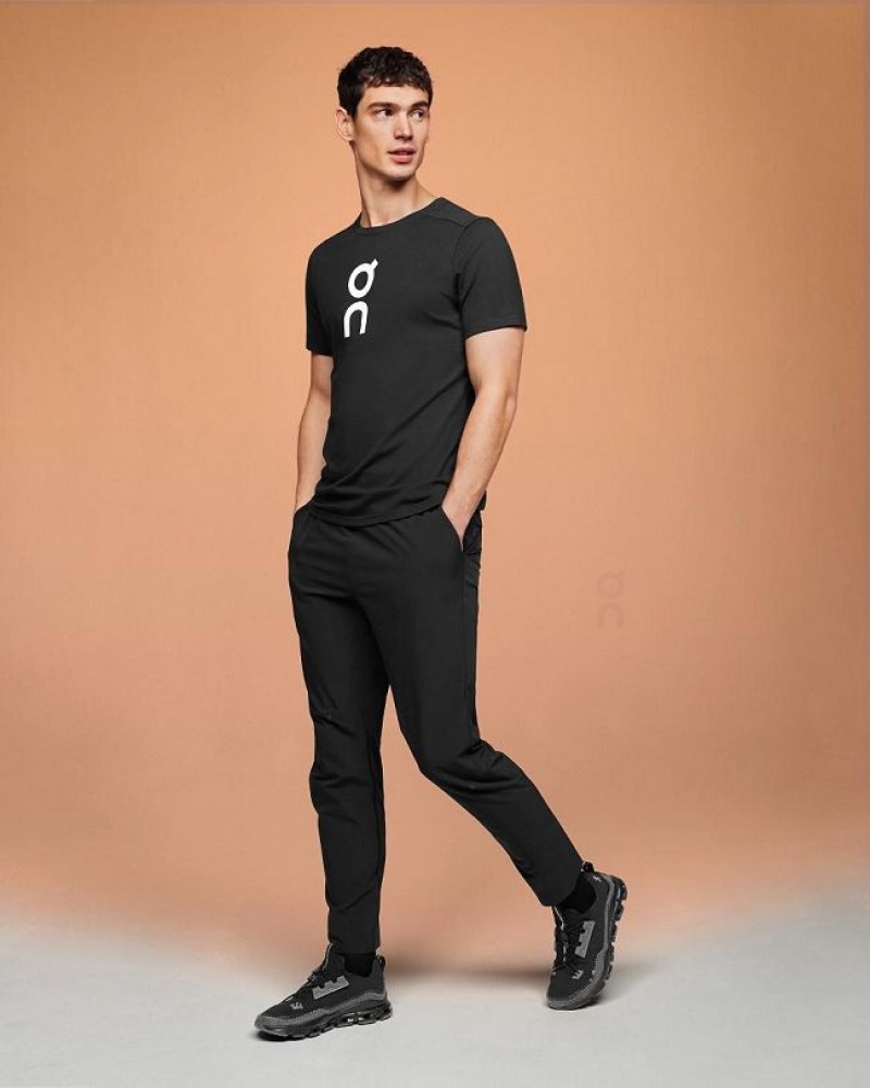 Black On Cloud Graphic-T Men's T Shirts | On_IN9033