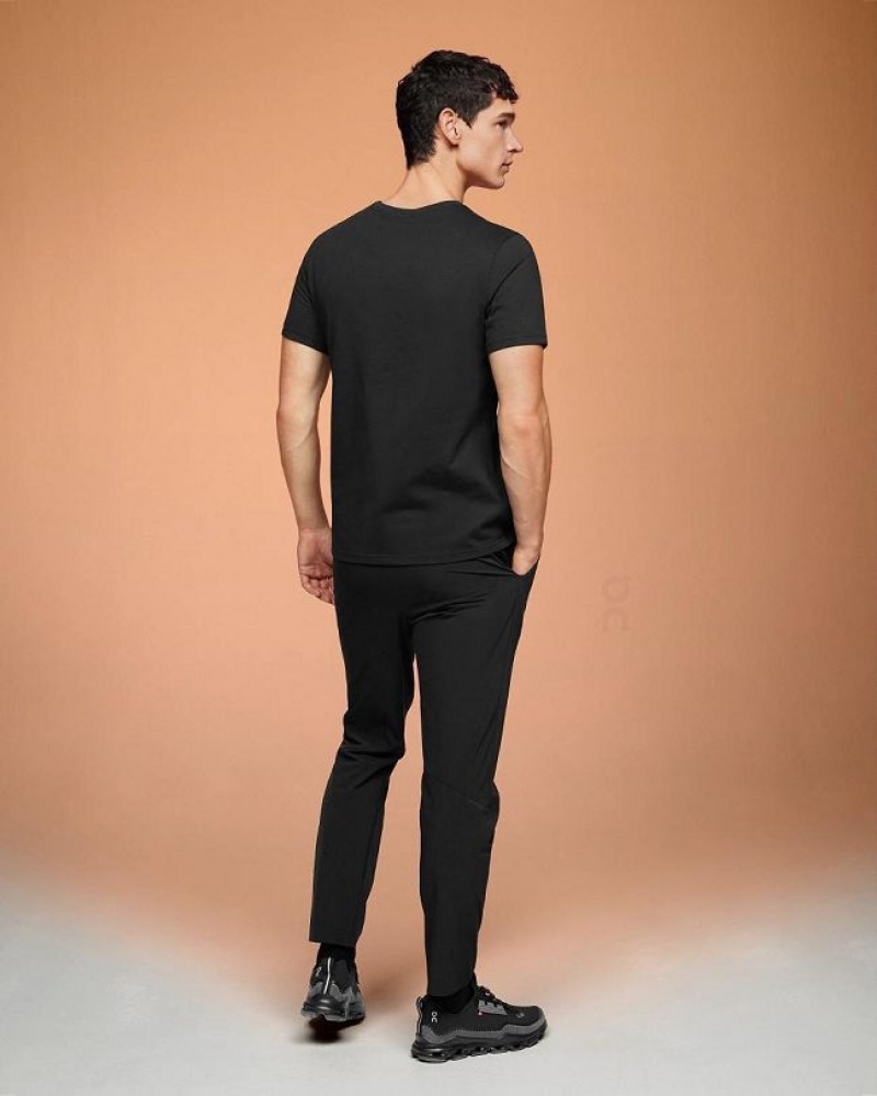 Black On Cloud Graphic-T Men's T Shirts | On_IN9033