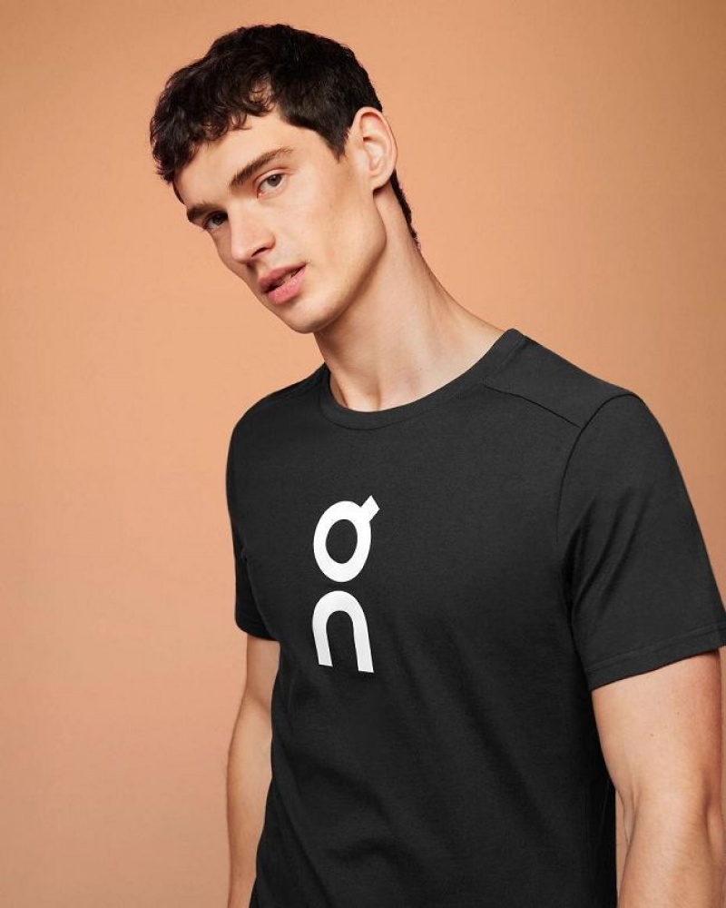 Black On Cloud Graphic-T Men\'s T Shirts | On_IN9033