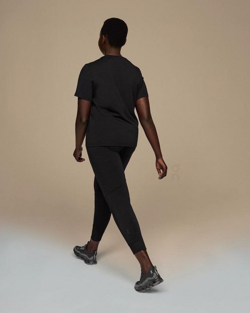Black On Cloud Graphic-T Women's T Shirts | On_IN8700
