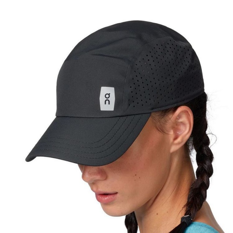 Black On Cloud Lightweight Men's Caps | On_IN8752