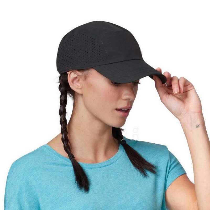 Black On Cloud Lightweight Men's Caps | On_IN8752