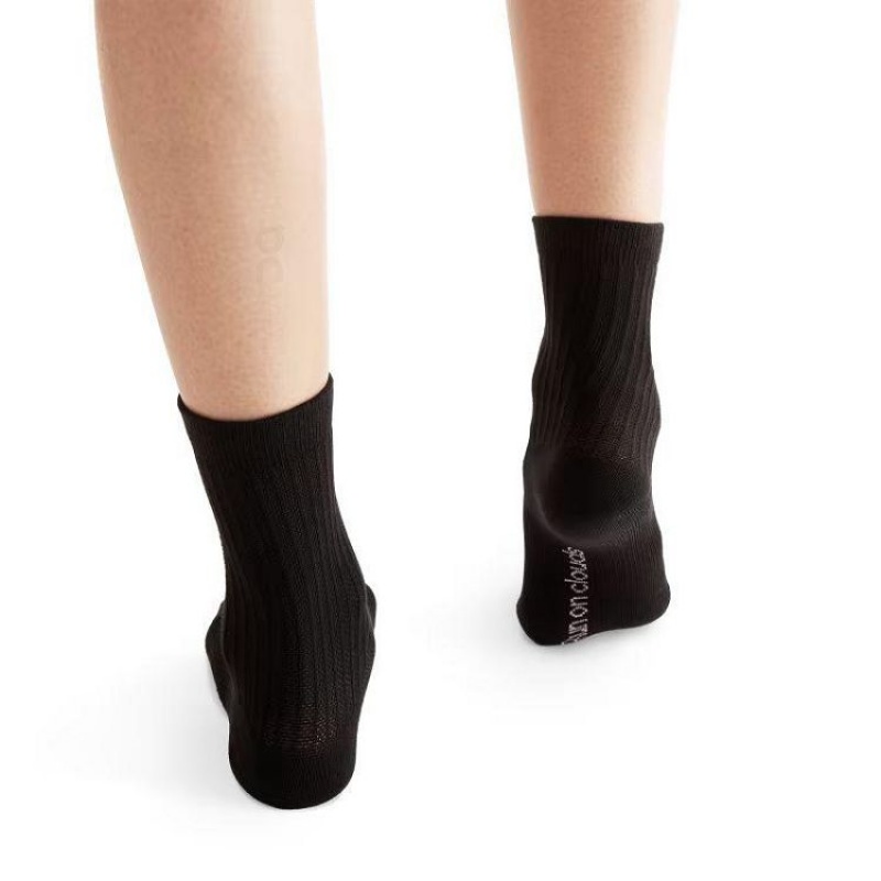 Black On Cloud Logo 3-Pack Women's Socks | On_IN8892