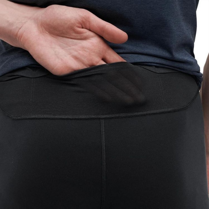 Black On Cloud Long Lumos Men's Leggings | On_IN8012