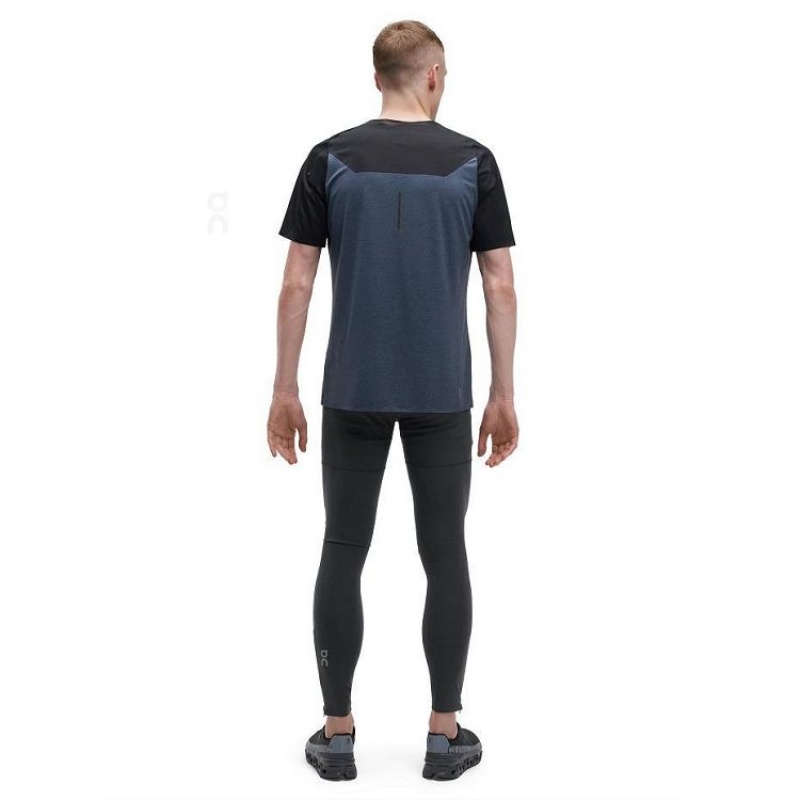 Black On Cloud Long Lumos Men's Leggings | On_IN8012