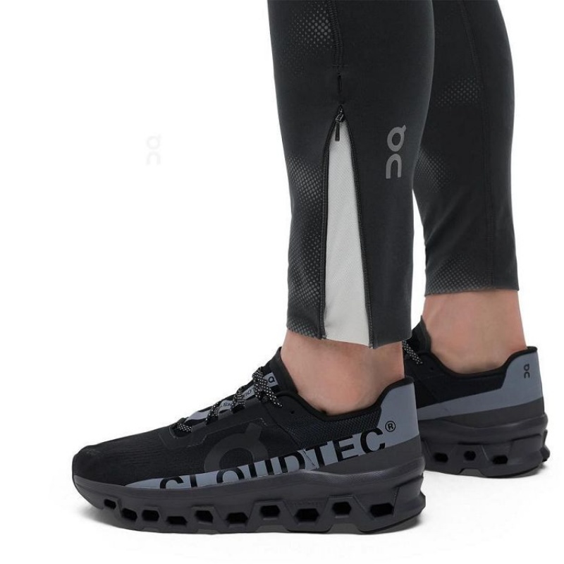 Black On Cloud Long Lumos Men's Leggings | On_IN8012