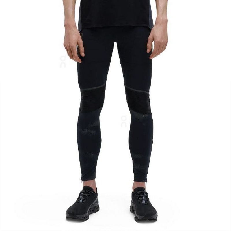 Black On Cloud Long Lumos Men\'s Leggings | On_IN8012