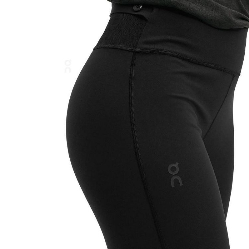 Black On Cloud Long Lumos Women's Leggings | On_IN8485