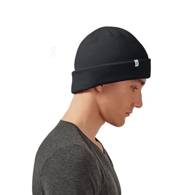 Black On Cloud Merino Women's Beanie | On_IN8810