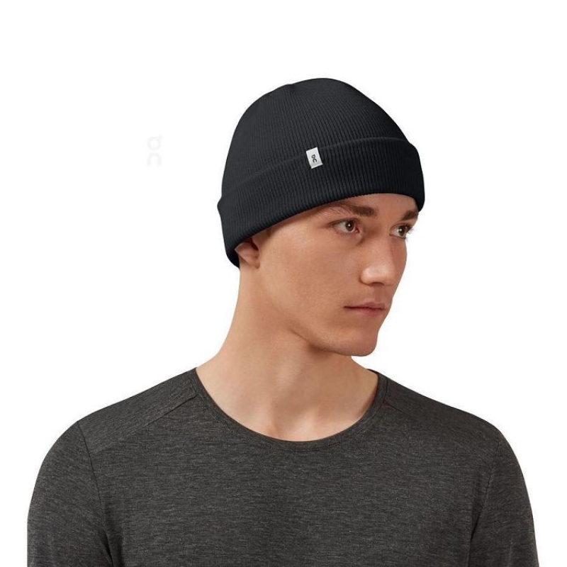 Black On Cloud Merino Women's Beanie | On_IN8810