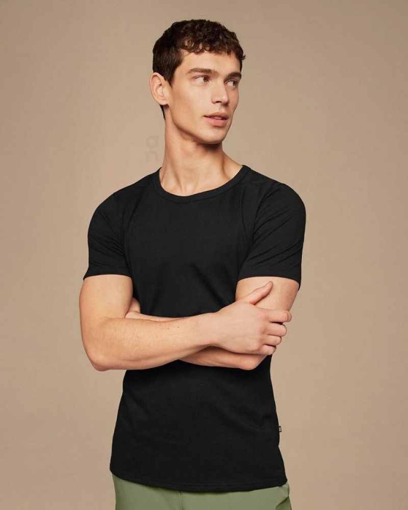 Black On Cloud On-T Men\'s T Shirts | On_IN8803