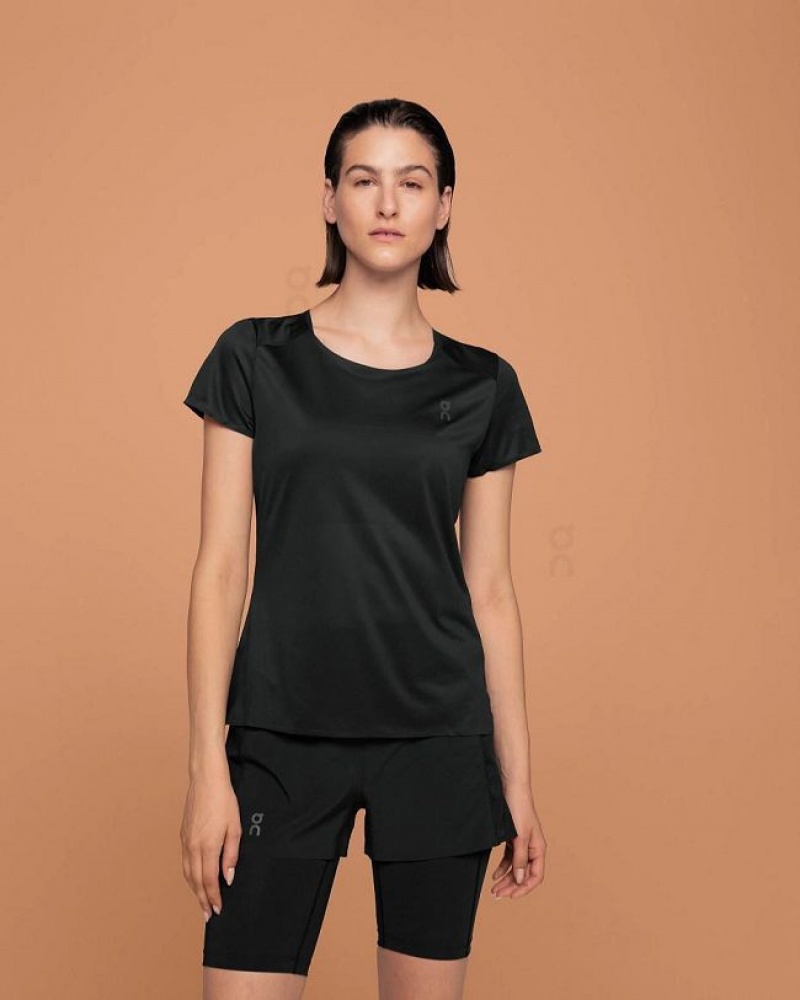 Black On Cloud Performance-T Women's T Shirts | On_IN8977