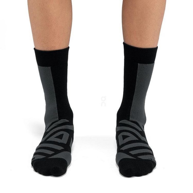 Black On Cloud Performance High Men's Socks | On_IN8499