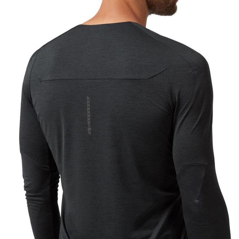 Black On Cloud Performance Long-T Men's T Shirts | On_IN8957