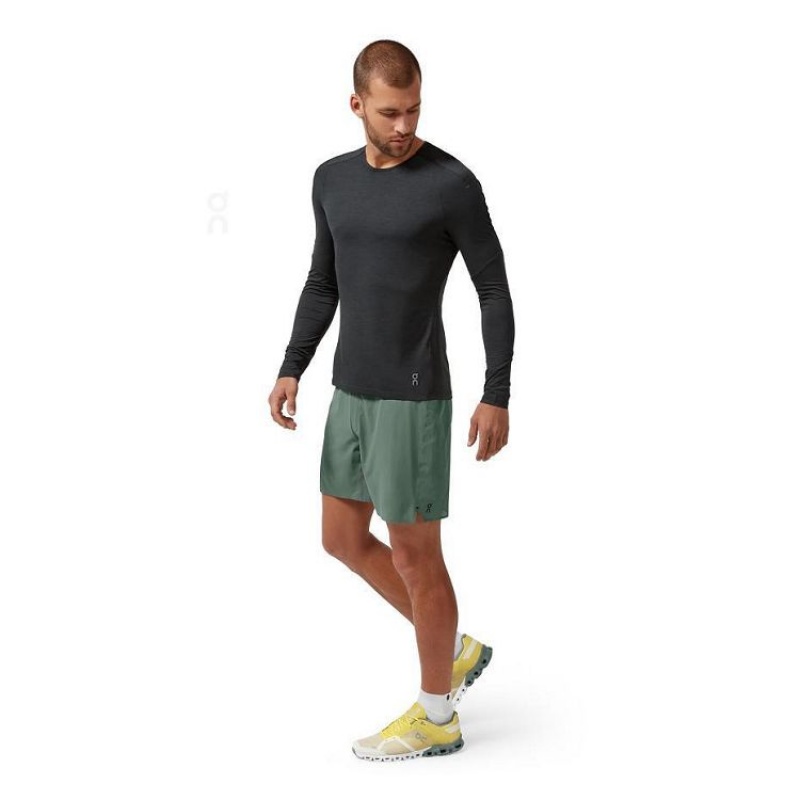 Black On Cloud Performance Long-T Men's T Shirts | On_IN8957