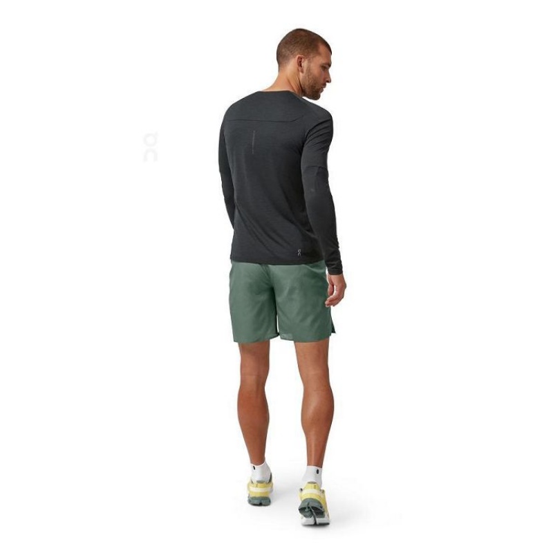 Black On Cloud Performance Long-T Men's T Shirts | On_IN8957