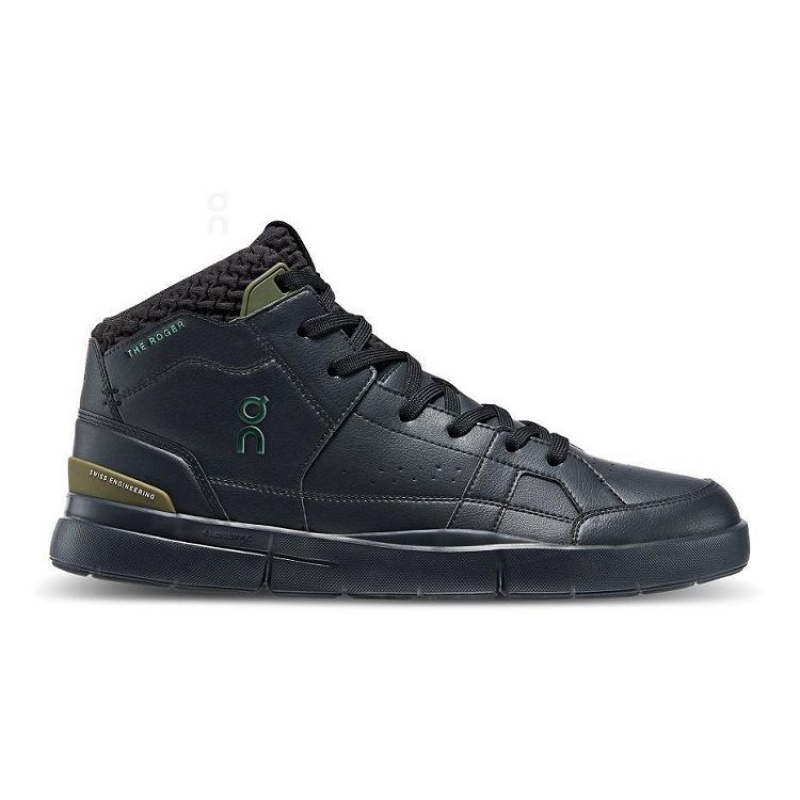 Black On Cloud THE ROGER Clubhouse Mid Sensa Men\'s Sneakers | On_IN8637