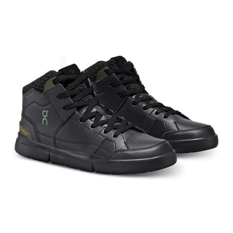 Black On Cloud THE ROGER Clubhouse Mid Sensa Women's Sneakers | On_IN9078