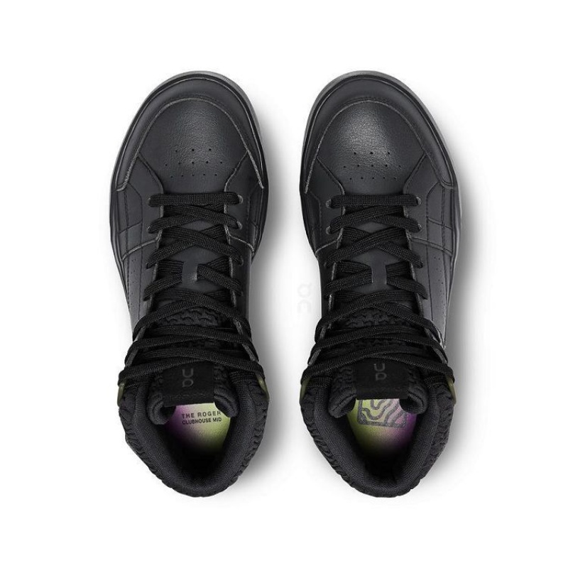 Black On Cloud THE ROGER Clubhouse Mid Sensa Women's Sneakers | On_IN9078