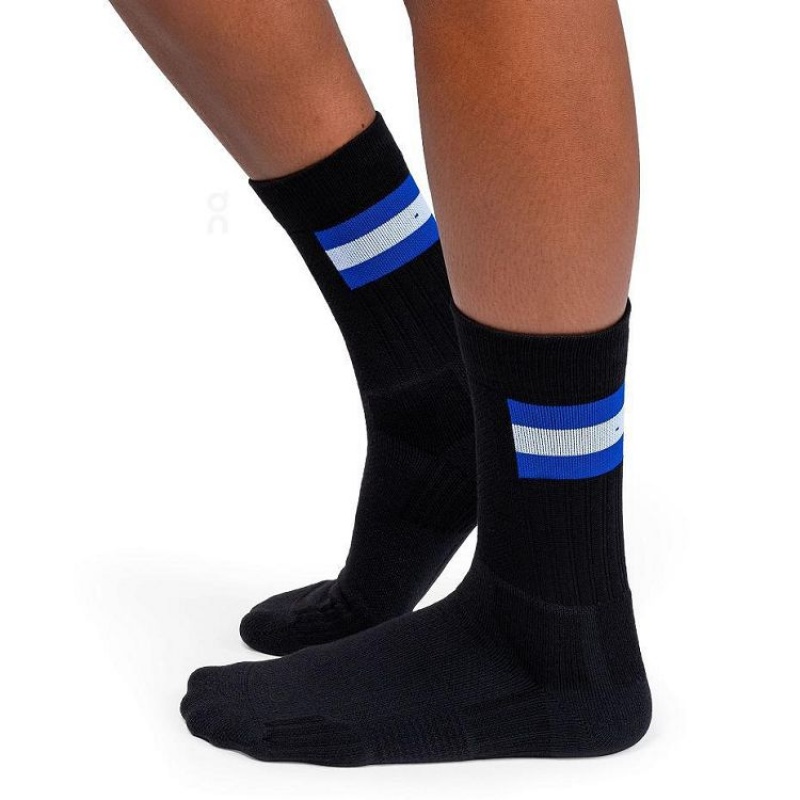 Black On Cloud Tennis Men's Socks | On_IN8895