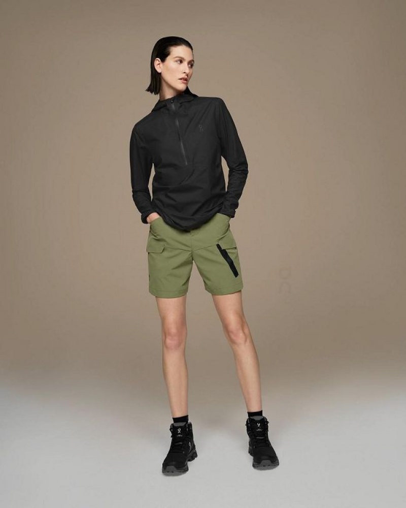 Black On Cloud Waterproof Anorak Women's Jackets | On_IN8492