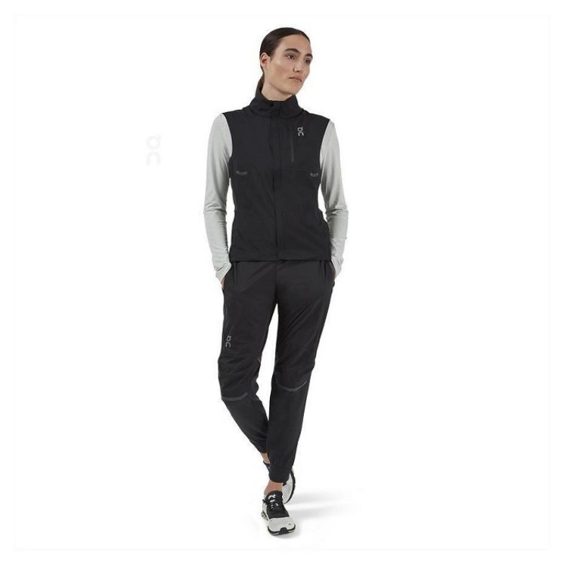 Black On Cloud Weather Vest Women's Jackets | On_IN8567