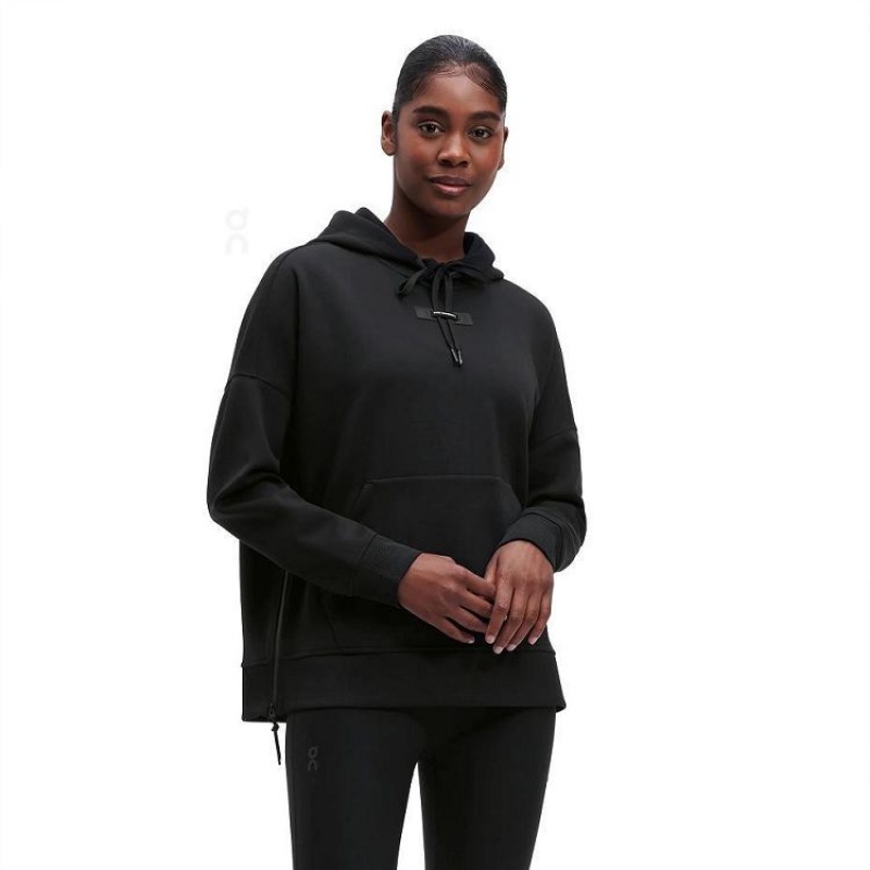 Black On Cloud Women\'s Hoodie | On_IN8192
