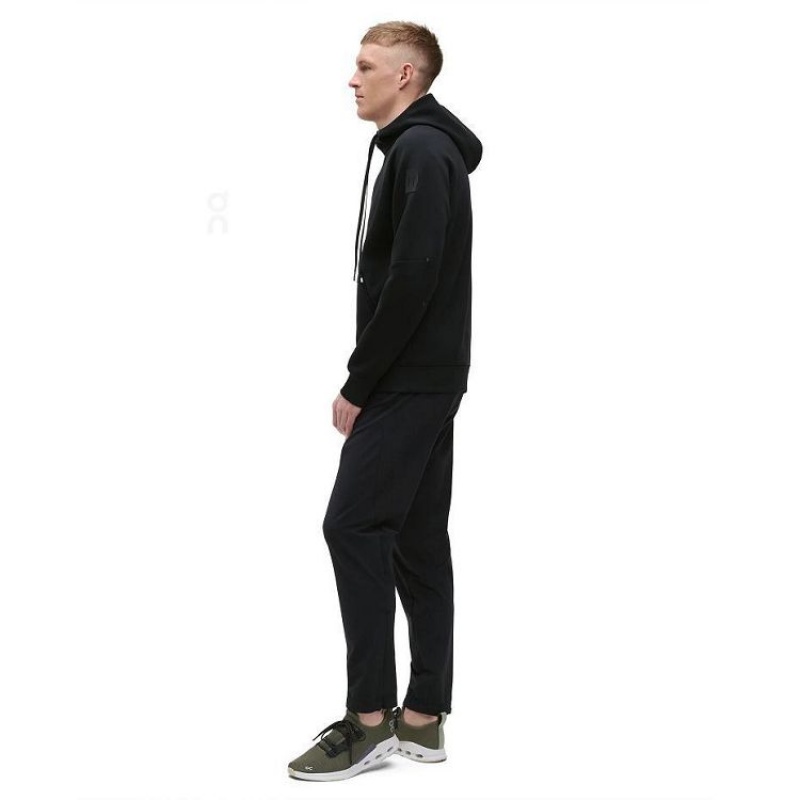 Black On Cloud Zipped Men's Hoodie | On_IN8811