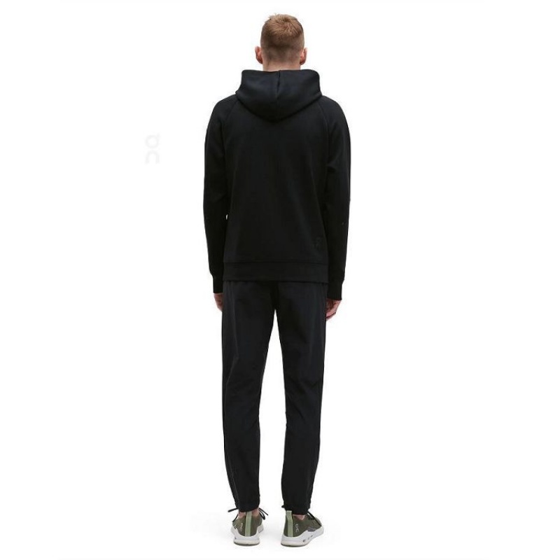 Black On Cloud Zipped Men's Hoodie | On_IN8811