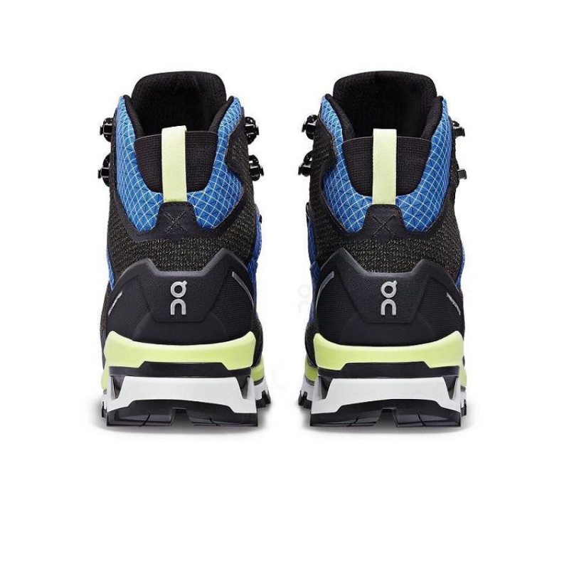 Black / Blue On Cloud Cloudalpine Waterproof Men's Hiking Boots | On_IN8434