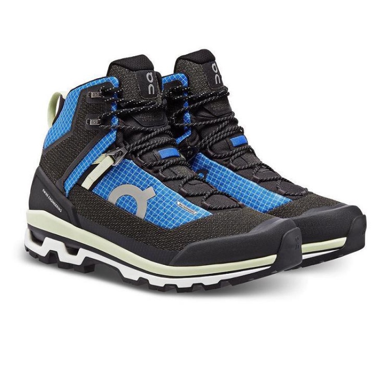 Black / Blue On Cloud Cloudalpine Waterproof Men's Hiking Boots | On_IN8434