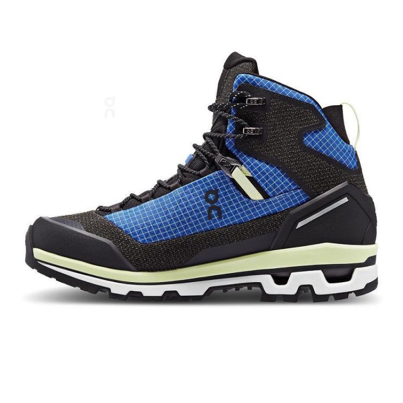 Black / Blue On Cloud Cloudalpine Waterproof Men's Hiking Boots | On_IN8434