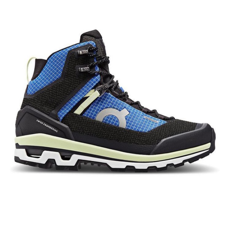 Black / Blue On Cloud Cloudalpine Waterproof Men\'s Hiking Boots | On_IN8434