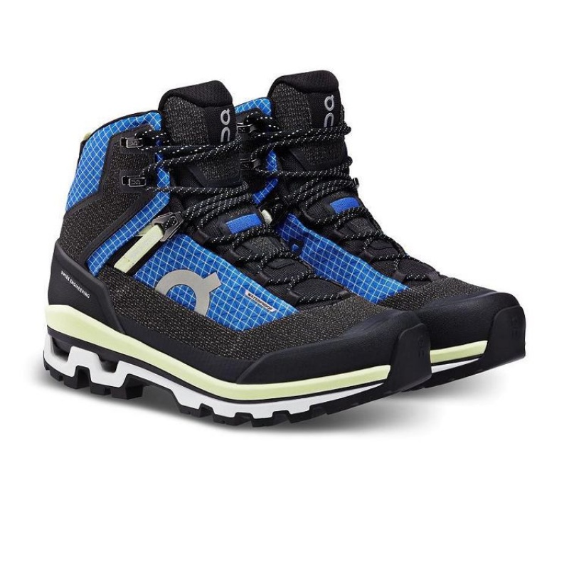 Black / Blue On Cloud Cloudalpine Waterproof Women's Hiking Boots | On_IN8209